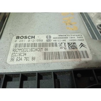 Recambio de centralita motor uce para citroën c4 grand picasso sx referencia OEM IAM 9663476180 0281012980 