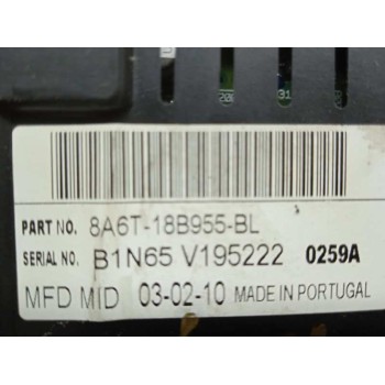 Recambio de display para ford fiesta (cb1) trend referencia OEM IAM 8A6T18B955BL PANTALLA MULTIFUNCION