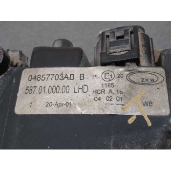 Recambio de faro izquierdo para chrysler voyager (rg) 3.3 lx referencia OEM IAM 04857703AB PULIDO 