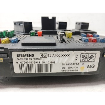 Recambio de centralita bsi para peugeot 206 hatchback (2a/c) 1.4 hdi eco 70 referencia OEM IAM 9650584680  