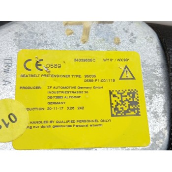 Recambio de cinturon seguridad trasero izquierdo para cupra formentor (km7, kmp) 1.5 tsi referencia OEM IAM 5FA857805ERAA  