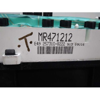 Recambio de cuadro instrumentos para mitsubishi galant familiar (ea0) 2.4 gdi cat referencia OEM IAM 2573108222 MR471212 