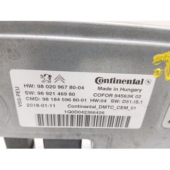 Recambio de modulo electronico para peugeot expert autobús (v_) 2.0 bluehdi 150 referencia OEM IAM 9802096780 9818459680 9692146