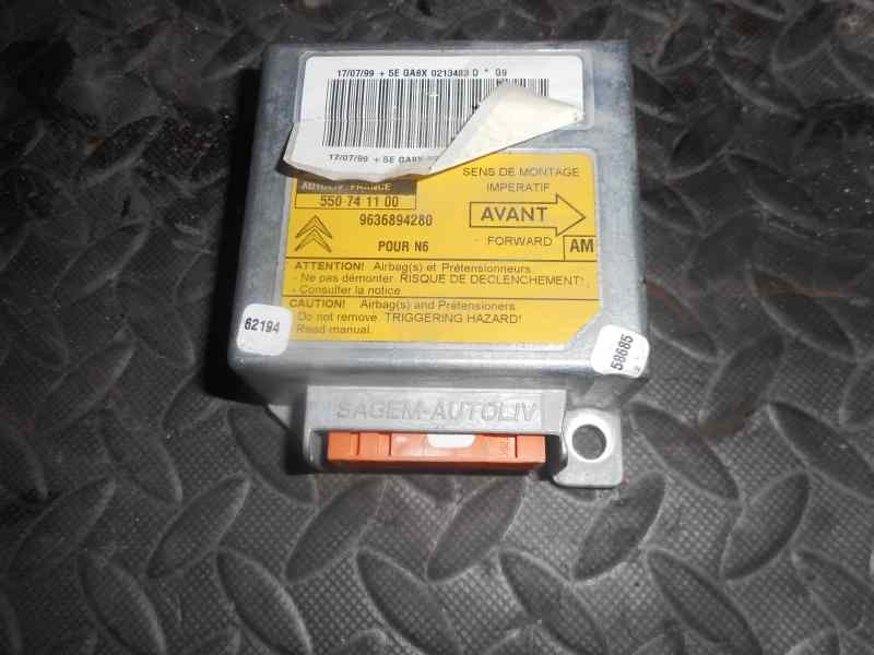 Recambio de centralita airbag para citroën xsara break 1.9 td exclusive referencia OEM IAM 9636894280 9636894280 