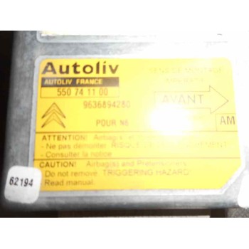Recambio de centralita airbag para citroën xsara break 1.9 td exclusive referencia OEM IAM 9636894280 9636894280 