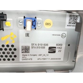 Recambio de sistema audio / radio cd para cupra formentor (km7, kmp) 1.5 tsi referencia OEM IAM 5fa919606  