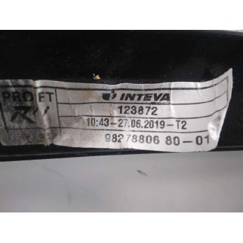 Recambio de elevalunas trasero derecho para peugeot 508 allure referencia OEM IAM 9827880680 8 PINES 9827882880