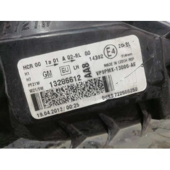 Recambio de faro izquierdo para opel meriva b cosmo referencia OEM IAM 13286612  BIFARO