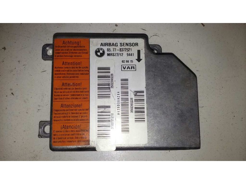 Recambio de centralita airbag para bmw serie 5 touring (e39) 528i referencia OEM IAM 65778372521 65778372521 
