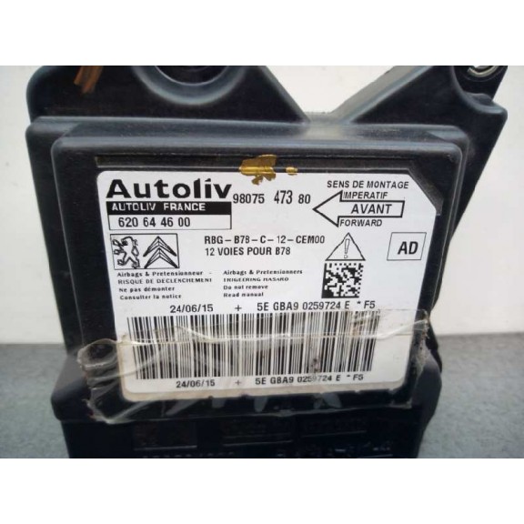 Recambio de centralita airbag para citroën c4 picasso intensive referencia OEM IAM 9807547380  