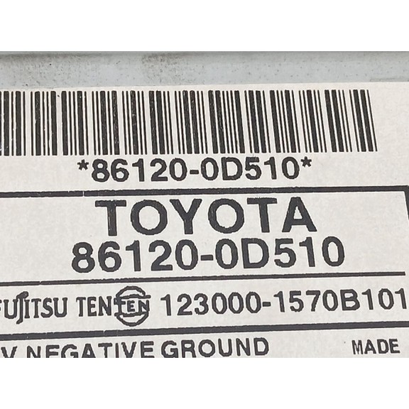 Recambio de sistema audio / radio cd para toyota yaris active referencia OEM IAM 861200d510  