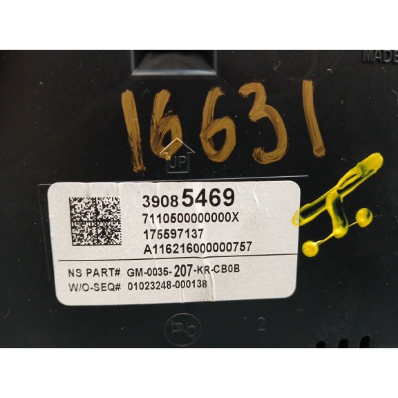 Recambio de cuadro instrumentos para opel insignia berlina expression referencia OEM IAM 39085469  