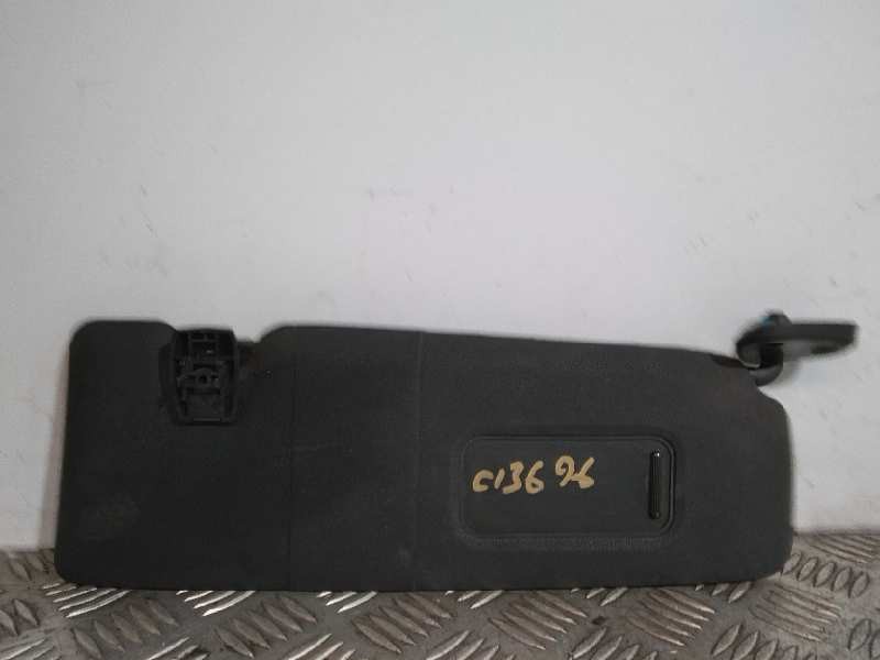 Recambio de parasol derecho para bmw serie 1 berlina (e81/e87) 118d referencia OEM IAM 1010472400 NEGRO 7252498A