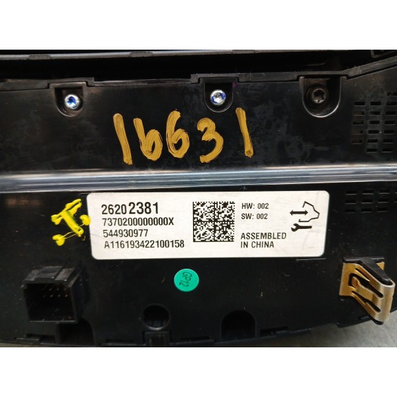 Recambio de mando climatizador para opel insignia berlina expression referencia OEM IAM 26202381  