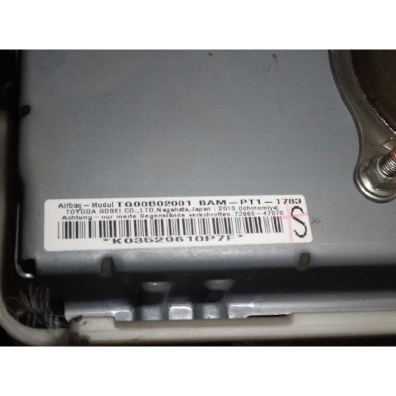Recambio de kit airbag para toyota prius (nhw30) plug-in hybrid advance referencia OEM IAM 5541047090  