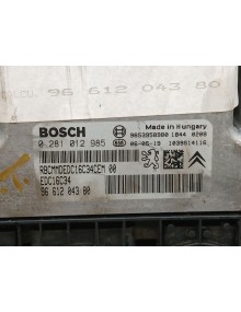 Recambio de centralita motor uce para citroën c4 berlina premier referencia OEM IAM 9661204380 0281012985  2