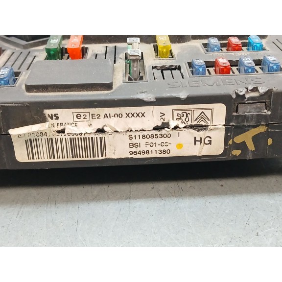 Recambio de centralita bsi para citroën c3 i (fc_, fn_) 1.4 hdi referencia OEM IAM 9649811380  