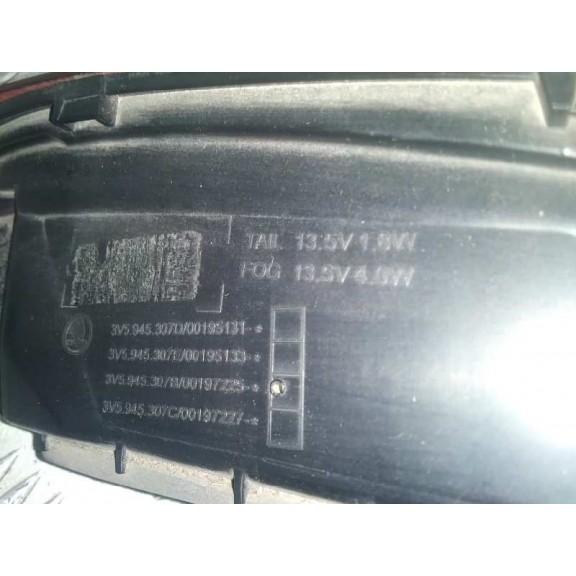 Recambio de piloto trasero izquierdo interior para skoda superb (3v3) active referencia OEM IAM 3V5945E07D 00195131 