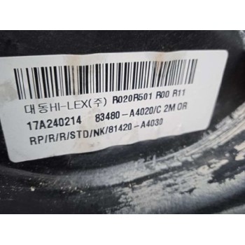 Recambio de elevalunas trasero derecho para kia carens ( ) 1.7 crdi cat referencia OEM IAM 83480A4020 83480A4000 2 PINS