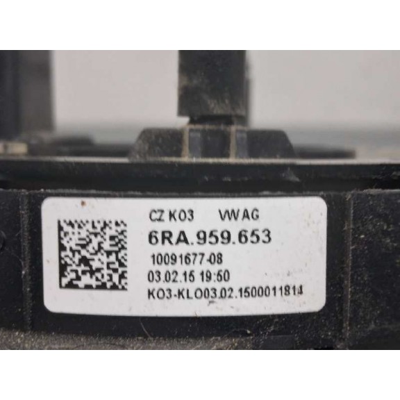 Recambio de anillo airbag para skoda spaceback (5h) active referencia OEM IAM 6RA959653 10085167 