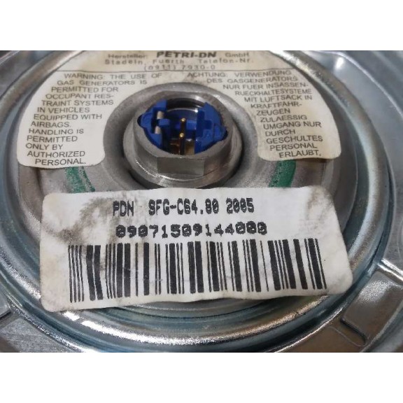 Recambio de airbag delantero izquierdo para volkswagen polo (9n3) 1.4 tdi referencia OEM IAM 1T0880201A  