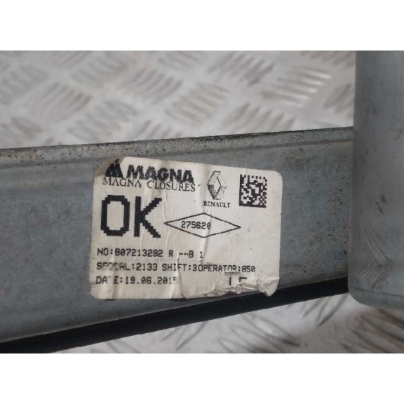 Recambio de elevalunas delantero izquierdo para dacia sandero stepway referencia OEM IAM 807213282R 2 PINES 