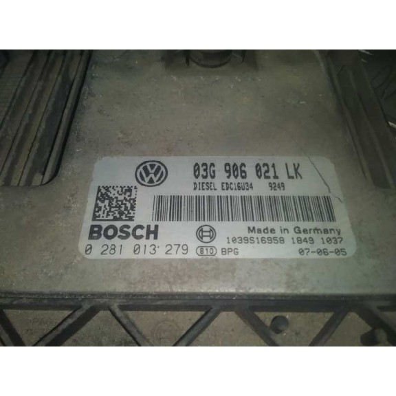 Recambio de centralita motor uce para seat leon (1p1) 1.9 tdi referencia OEM IAM 03G906021LK 0281013279 
