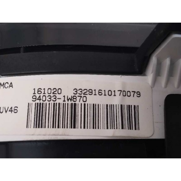 Recambio de cuadro instrumentos para kia rio 1.1 crdi cat referencia OEM IAM 940331W870  