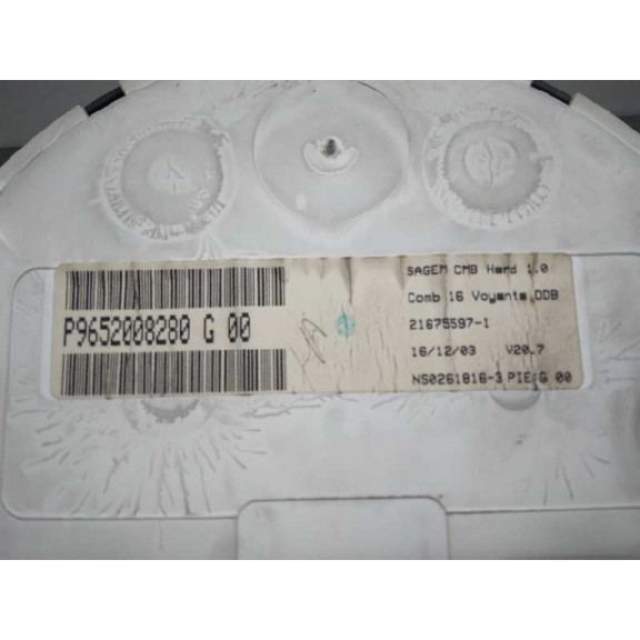 Recambio de cuadro instrumentos para citroën c3 1.4 hdi magic referencia OEM IAM P9652008280 9652008280 
