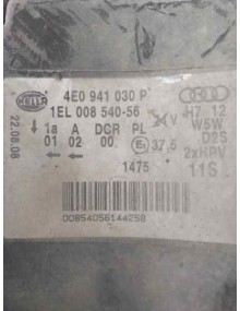 Recambio de faro derecho para audi a8 (4e2) 3.0 tdi quattro referencia OEM IAM 4E0941030P XENON PARA PULIR 2