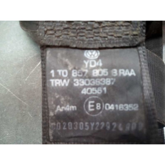 Recambio de cinturon seguridad trasero izquierdo para volkswagen touran (1t1) advance referencia OEM IAM 1T0857805BRAA  