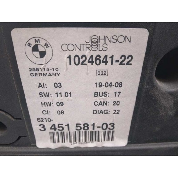 Recambio de cuadro instrumentos para bmw x3 (e83) 2.0d referencia OEM IAM 345158103 102464122 