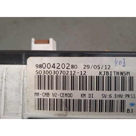 Recambio de cuadro instrumentos para peugeot 508 2.0 16v hdi fap referencia OEM IAM 9800420280 9678565980 