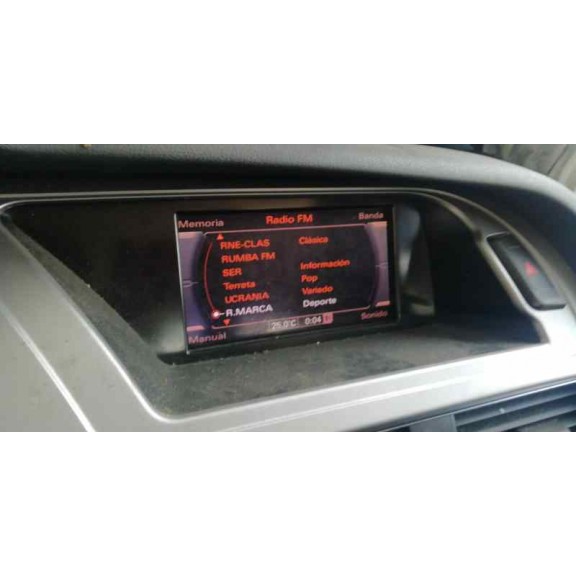 Recambio de sistema navegacion gps para audi a4 ber. (b8) básico referencia OEM IAM 8T0919604 PANTALLA 