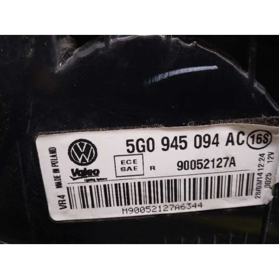 Recambio de piloto trasero derecho interior para volkswagen golf vii lim. business bluemotion tech. referencia OEM IAM 5G0945094