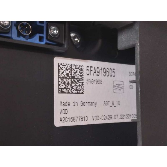 Recambio de pantalla multifuncion para seat leon (kl1) xcellence referencia OEM IAM 5FA919605  