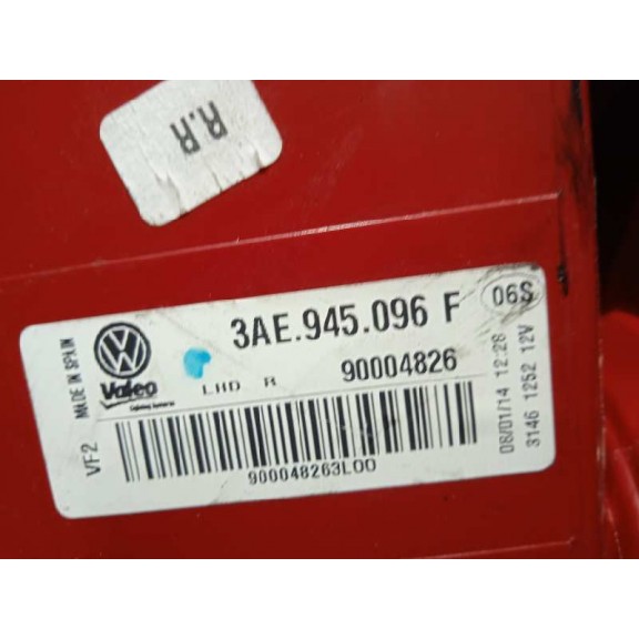 Recambio de piloto trasero derecho para volkswagen passat lim. (362) edition referencia OEM IAM 3AE945096F 90004826 