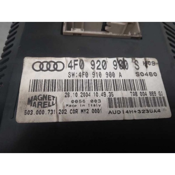 Recambio de cuadro instrumentos para audi a6 berlina (4f2) 3.0 tdi quattro (165kw) referencia OEM IAM 4F0920900S 4F0910900A 