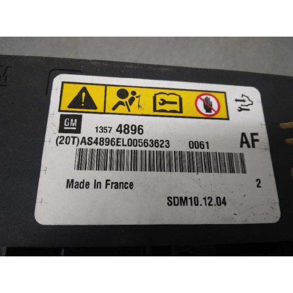 Recambio de centralita airbag para opel astra j lim. cosmo referencia OEM IAM 13574896  