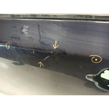 Recambio de puerta delantera izquierda para bmw serie 5 berlina (e60) 530d referencia OEM IAM  AZUL OSCURO 