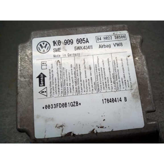 Recambio de centralita airbag para skoda octavia berlina (1z3) active referencia OEM IAM 1K0909605A 5WK43411 
