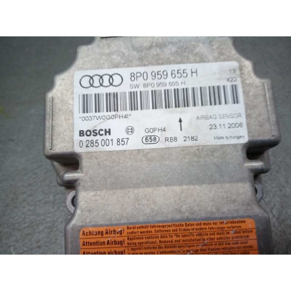 Recambio de centralita airbag para audi a3 (8p) 1.9 tdi referencia OEM IAM 8P0959655H 0285001857 