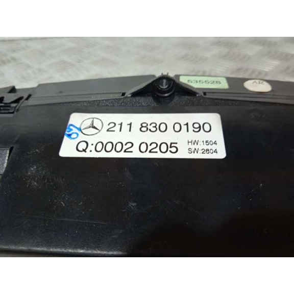 Recambio de mando climatizador para mercedes-benz clase e (w211) berlina 3.2 cdi cat referencia OEM IAM 2118300190  