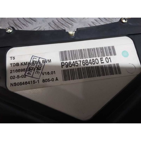 Recambio de cuadro instrumentos para peugeot 307 (s1) xr referencia OEM IAM 9645768480  