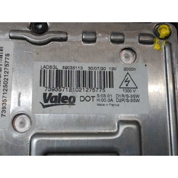 Recambio de faro derecho para renault laguna ii grandtour (kg0) dynamique referencia OEM IAM 8200163324 XENON 89006907