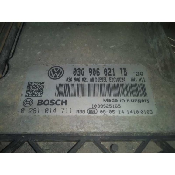 Recambio de centralita motor uce para skoda octavia berlina (1z3) elegance referencia OEM IAM 03G906021TB  