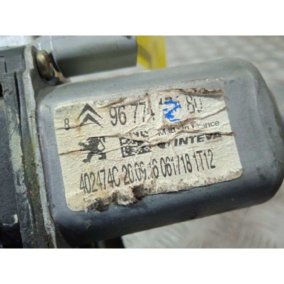 Recambio de elevalunas trasero derecho para citroën c-elysée exclusive referencia OEM IAM 967443728 9677417480 2 PINS