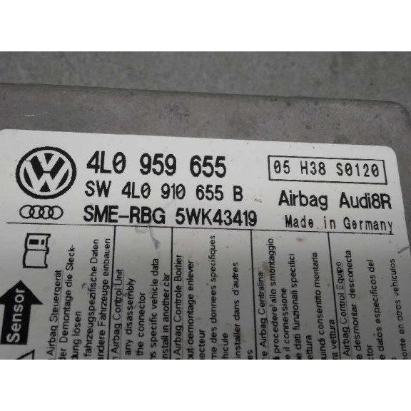 Recambio de kit airbag para audi q7 (4l) 3.0 tdi referencia OEM IAM 4L0857969 SIN PRETENSORES 