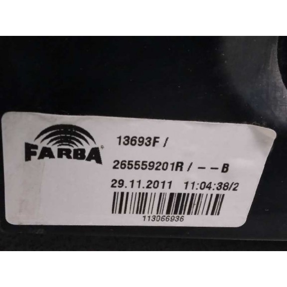 Recambio de piloto trasero izquierdo para renault fluence z.e. dynamique referencia OEM IAM 265559201R  