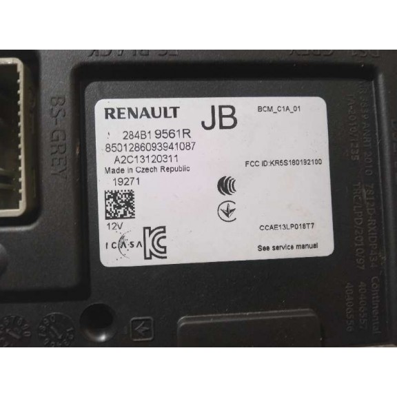 Recambio de caja reles / fusibles para renault clio v r.s. line referencia OEM IAM 284B19561R  